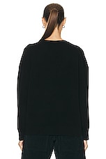 NILI LOTAN Shagen Sweater in Black, view 3, click to view large image.