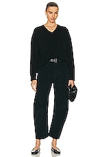 NILI LOTAN Shagen Sweater in Black, view 4, click to view large image.