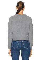 NILI LOTAN Poppy Sweater in Medium Grey Melange, view 3, click to view large image.