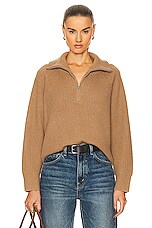 NILI LOTAN Garza Sweater in Camel, view 1, click to view large image.