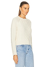NILI LOTAN Coras Sweater in Ivory, view 2, click to view large image.