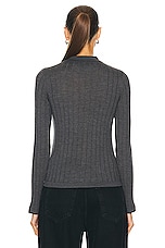NILI LOTAN Alivia Cardigan in Charcoal, view 3, click to view large image.