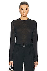 NILI LOTAN Candice Sweater in Black, view 1, click to view large image.