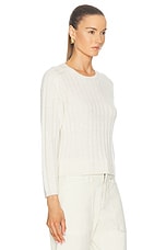 NILI LOTAN Alise Sweater in Ivory, view 2, click to view large image.