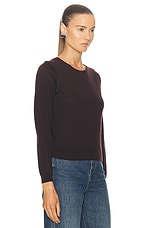 NILI LOTAN Oriana Sweater in Burgundy, view 2, click to view large image.