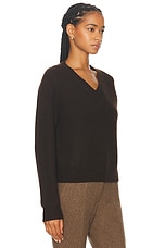 NILI LOTAN Korina Sweater in Espresso, view 2, click to view large image.