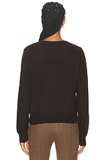 NILI LOTAN Korina Sweater in Espresso, view 3, click to view large image.