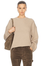 NILI LOTAN Payten Sweater in Beige Melange, view 1, click to view large image.