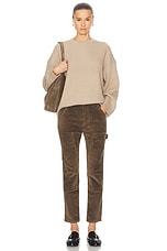 NILI LOTAN Payten Sweater in Beige Melange, view 4, click to view large image.