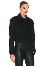 NILI LOTAN Horace Military Jacket in Black, view 3, click to view large image.