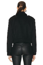NILI LOTAN Horace Military Jacket in Black, view 4, click to view large image.