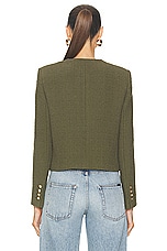 NILI LOTAN Paiges Jacket in Army Green, view 3, click to view large image.