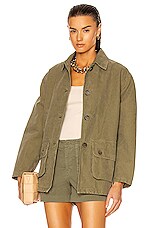 NILI LOTAN Connor Jacket in Uniform Green | FWRD