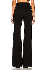 NILI LOTAN Arielle Pant in Black, view 3, click to view large image.