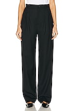 NILI LOTAN Etienne Pleated Pant in Black, view 1, click to view large image.
