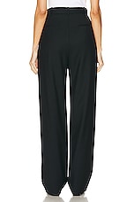 NILI LOTAN Etienne Pleated Pant in Black, view 3, click to view large image.