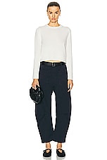 NILI LOTAN Shon Pant in Midnight, view 4, click to view large image.