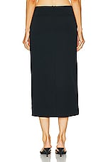 NILI LOTAN Mariha Skirt in Black, view 3, click to view large image.