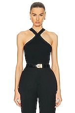NILI LOTAN Helena Tank Top in Black, view 1, click to view large image.