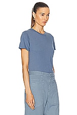 NILI LOTAN Mariela Tee in Vintage Blue, view 2, click to view large image.