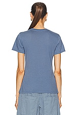 NILI LOTAN Mariela Tee in Vintage Blue, view 3, click to view large image.
