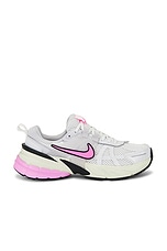 Nike V2K Run Sneaker in Summit White, Pink Spell, & Vast Grey | FWRD