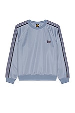 Needles Track Crew Neck Shirt in Sax Blue | FWRD