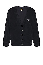 Needles V Neck Cardigan in Navy | FWRD