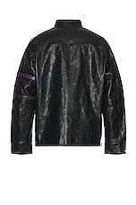 Needles Letterman Jacket in Black, view 2, click to view large image.