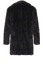 Needles Pea Coat in Green & Purple, view 2, click to view large image.
