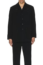 Needles Western Leisure Jacket Double Cloth In Black in Black, view 4, click to view large image.