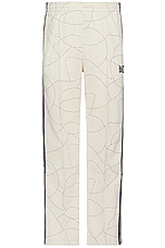 Needles X DC Track Pants in Ivory, view 1, click to view large image.