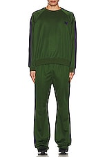 Needles Boot Cut Track Pant in Ivy Green, view 7, click to view large image.