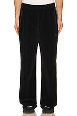 Needles Bootcut Track Pant Cpe Velour In Black in Black | FWRD