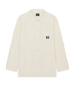 Needles D.n. Coverall Jacket in White, view 1, click to view large image.