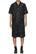 Needles Cabana Shirt Bright Cloth Checker In Black in Black, view 4, click to view large image.