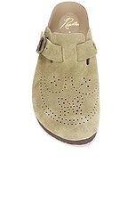 Needles Leather Clog Sandal in Taupe, view 4, click to view large image.