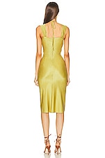 Noam Cinda Dress in Chartreuse, view 3, click to view large image.