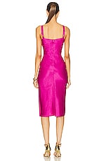 Noam Zia Dress in Fuchsia, view 3, click to view large image.