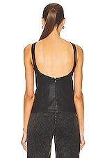 Noam Cheri Tank Top in Black Wax, view 3, click to view large image.