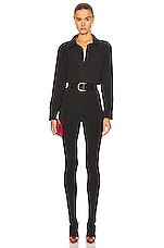 Norma Kamali Shirt Legging in Black, view 1, click to view large image.