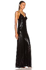 Norma Kamali Slip Jumpsuit in Black, view 2, click to view large image.