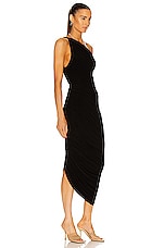 Norma Kamali Diana Gown in Black, view 2, click to view large image.