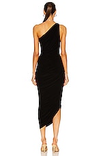 Norma Kamali Diana Gown in Black, view 4, click to view large image.