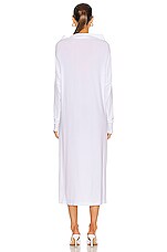 Norma Kamali All In One Dress to Midcalf in White, view 5, click to view large image.