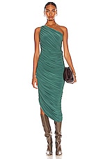 Norma Kamali Diana Gown in Mountain Green, view 1, click to view large image.