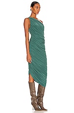 Norma Kamali Diana Gown in Mountain Green, view 2, click to view large image.