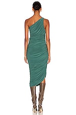 Norma Kamali Diana Gown in Mountain Green, view 4, click to view large image.