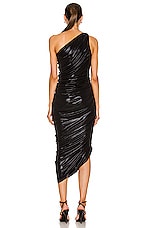 Norma Kamali Diana Gown in Black, view 4, click to view large image.