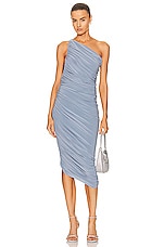Norma Kamali Diana Midi Dress in Soft Blue, view 1, click to view large image.